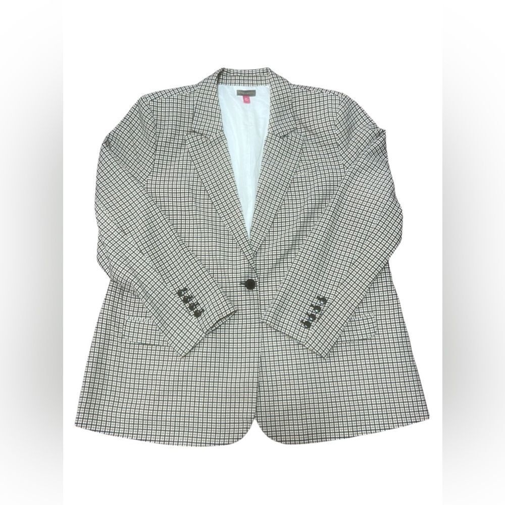 Vince Camuto Split Back Plaid Blazer XXL